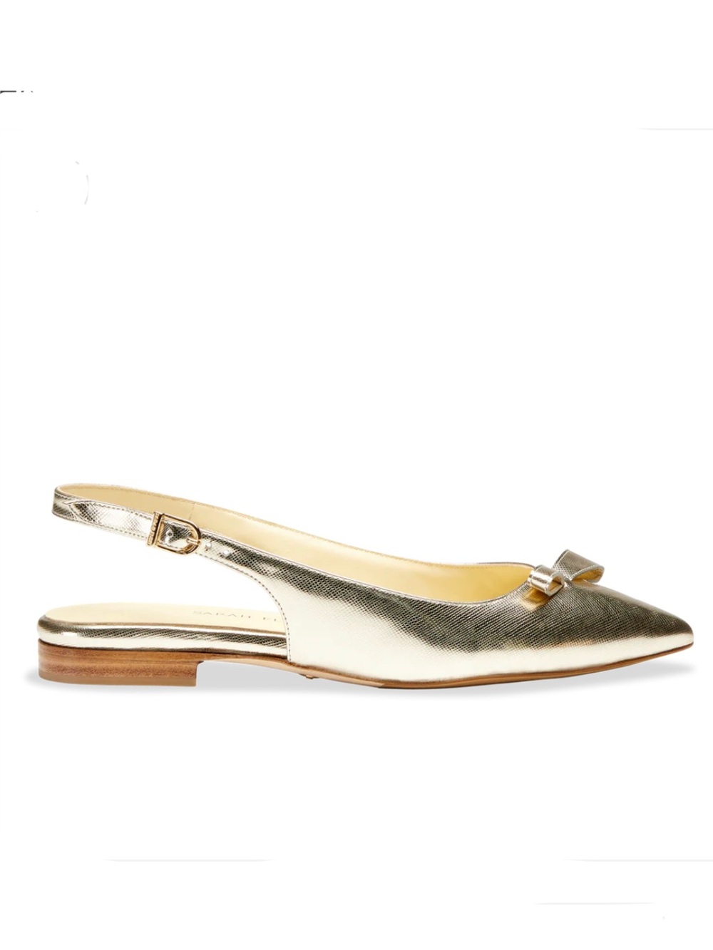 Sarah Flint Natalie Slingbacks in Gold Saffiano  (US 10 / EU 41)